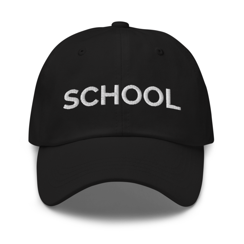 School Hat - Black