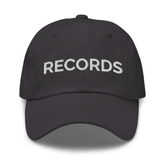 Records Hat - Dark Grey