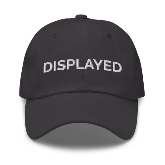 Displayed Hat - Dark Grey