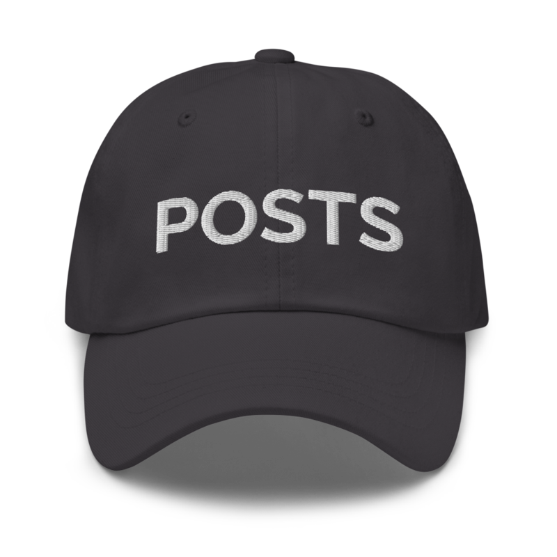 Posts Hat - Dark Grey