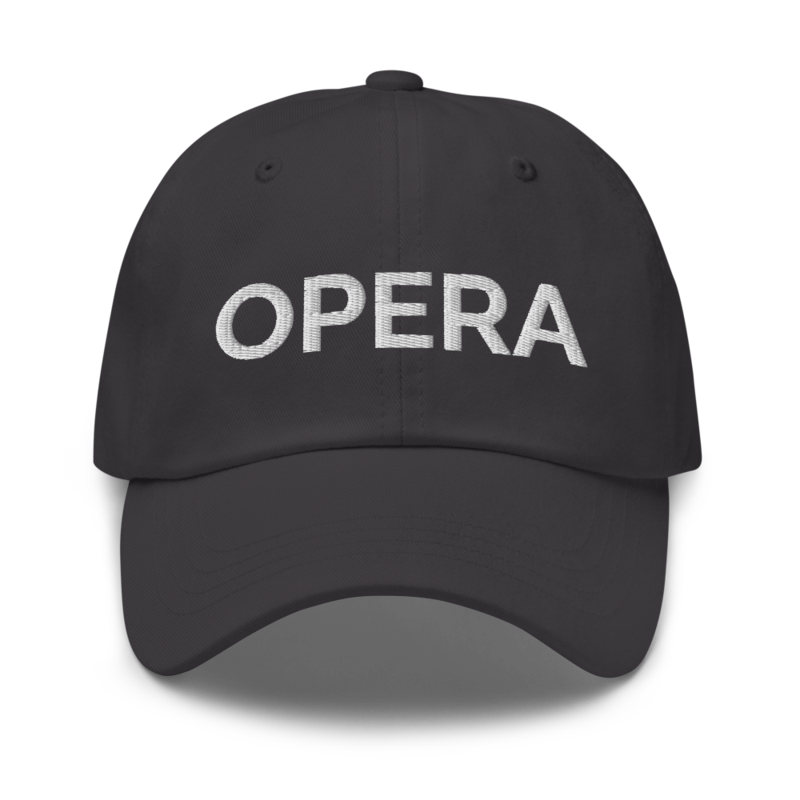 Opera Hat - Dark Grey