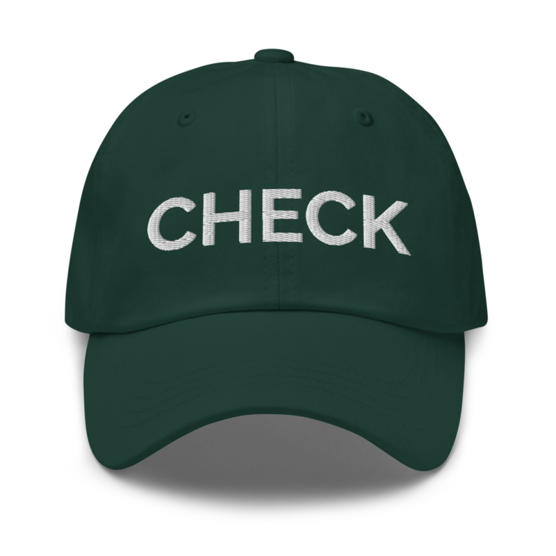 Check Hat - Spruce