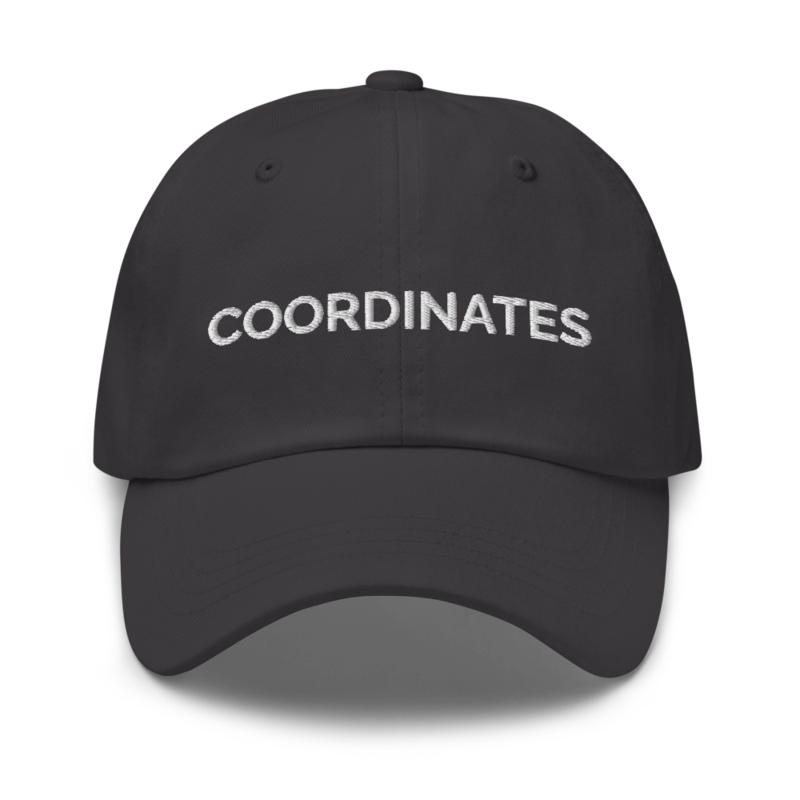 Coordinates Hat - Dark Grey