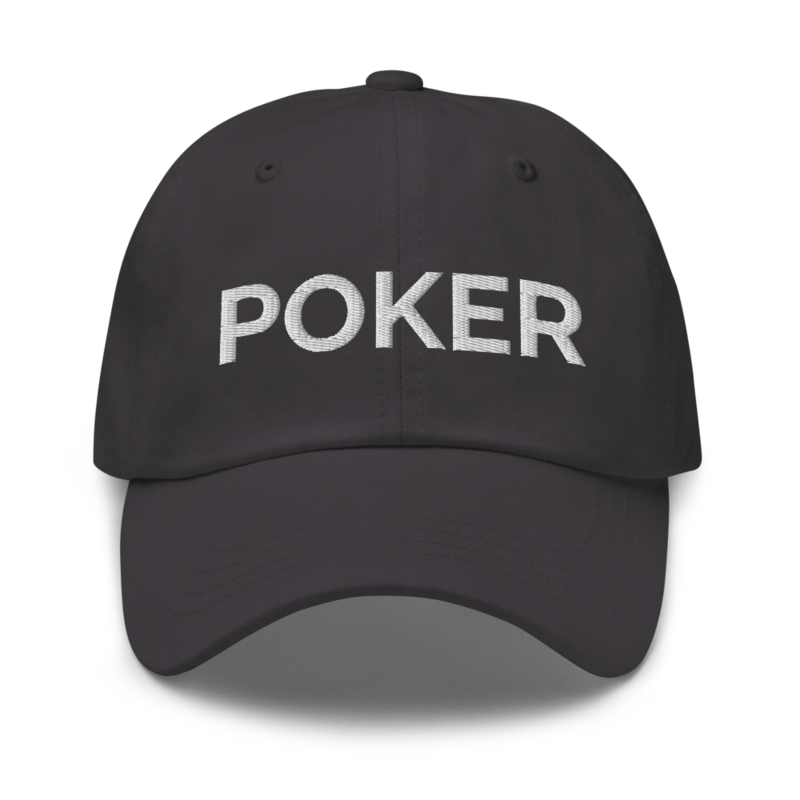 Poker Hat - Dark Grey