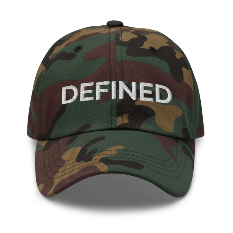 Defined Hat - Green Camo