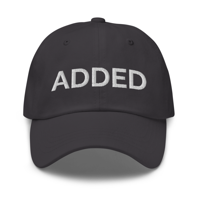 Added Hat - Dark Grey