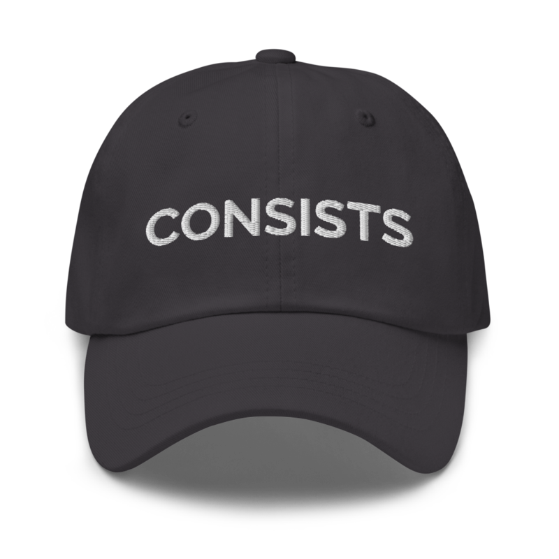 Consists Hat - Dark Grey