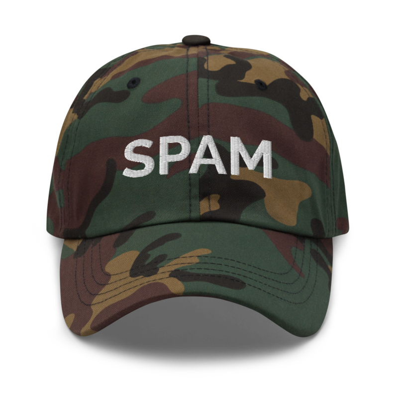 Spam Hat - Green Camo