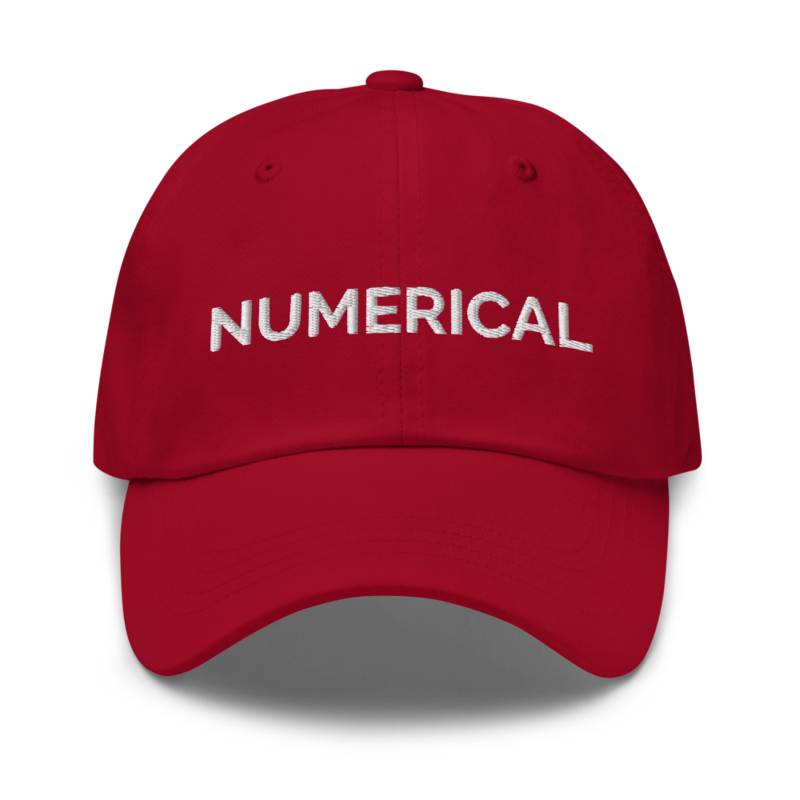 Numerical Hat - Cranberry