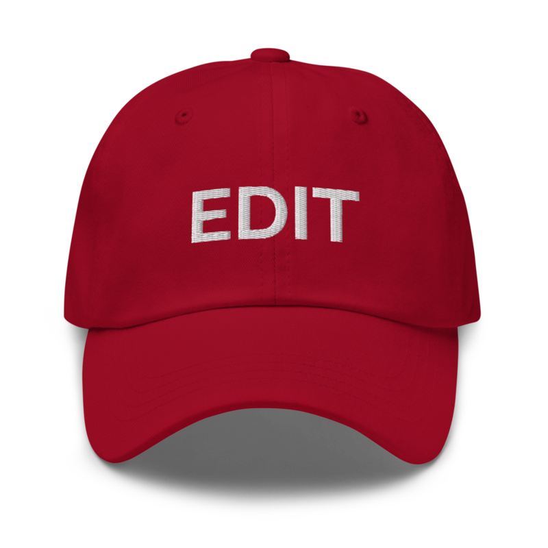 Edit Hat - Cranberry