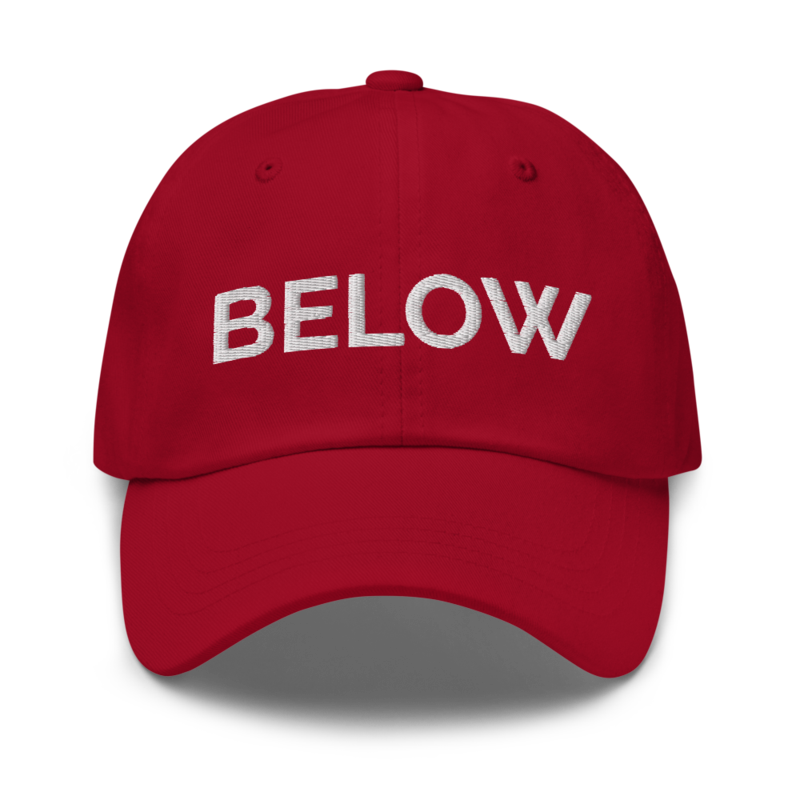 Below Hat - Cranberry