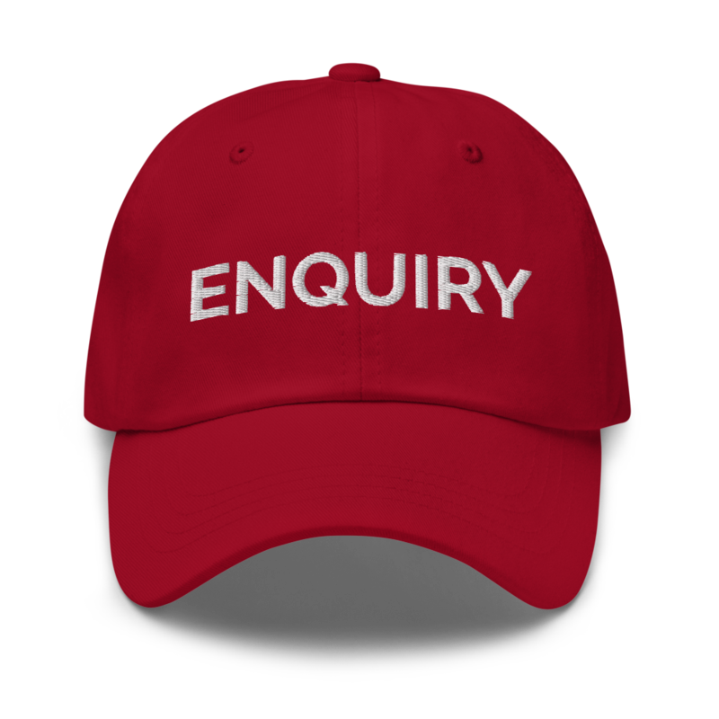 Enquiry Hat - Cranberry