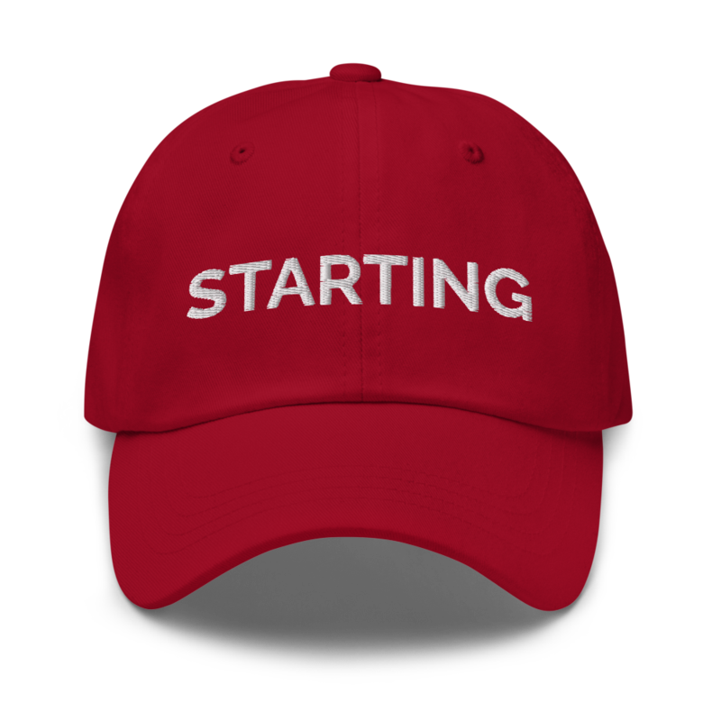 Starting Hat - Cranberry