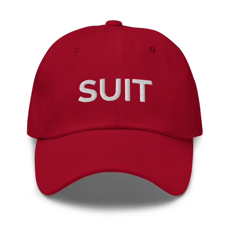 Suit Hat - Cranberry