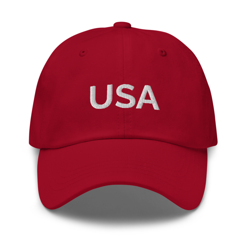 Usa Hat - Cranberry