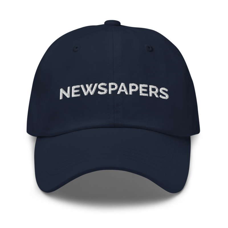 Newspapers Hat - Navy