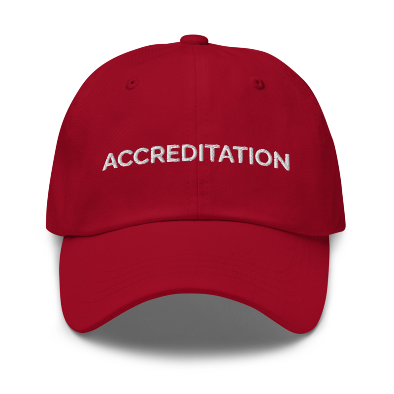 Accreditation Hat - Cranberry