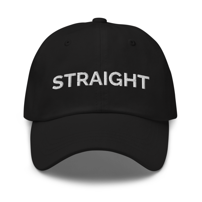 Straight Hat - Black