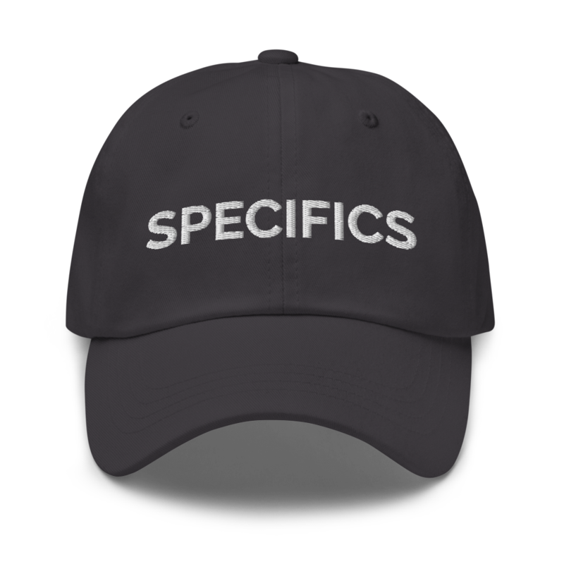 Specifics Hat - Dark Grey