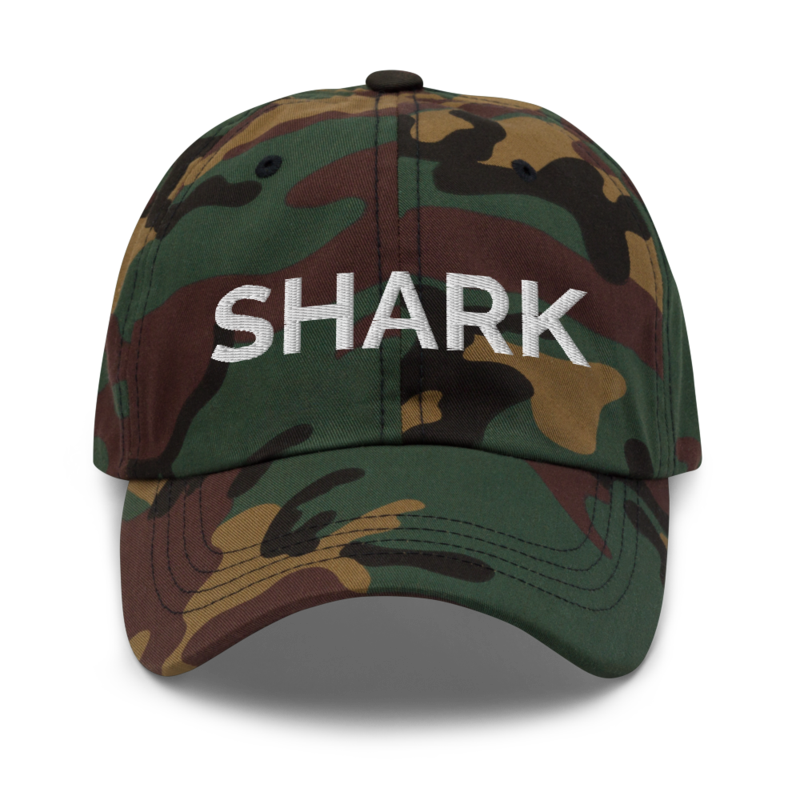 Shark Hat - Green Camo