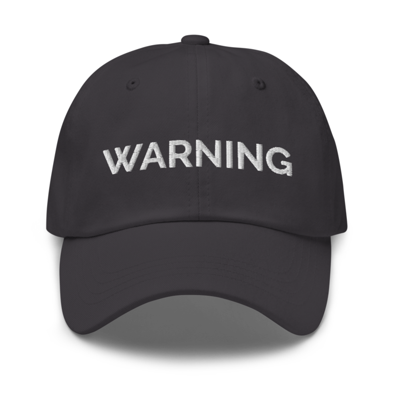 Warning Hat - Dark Grey