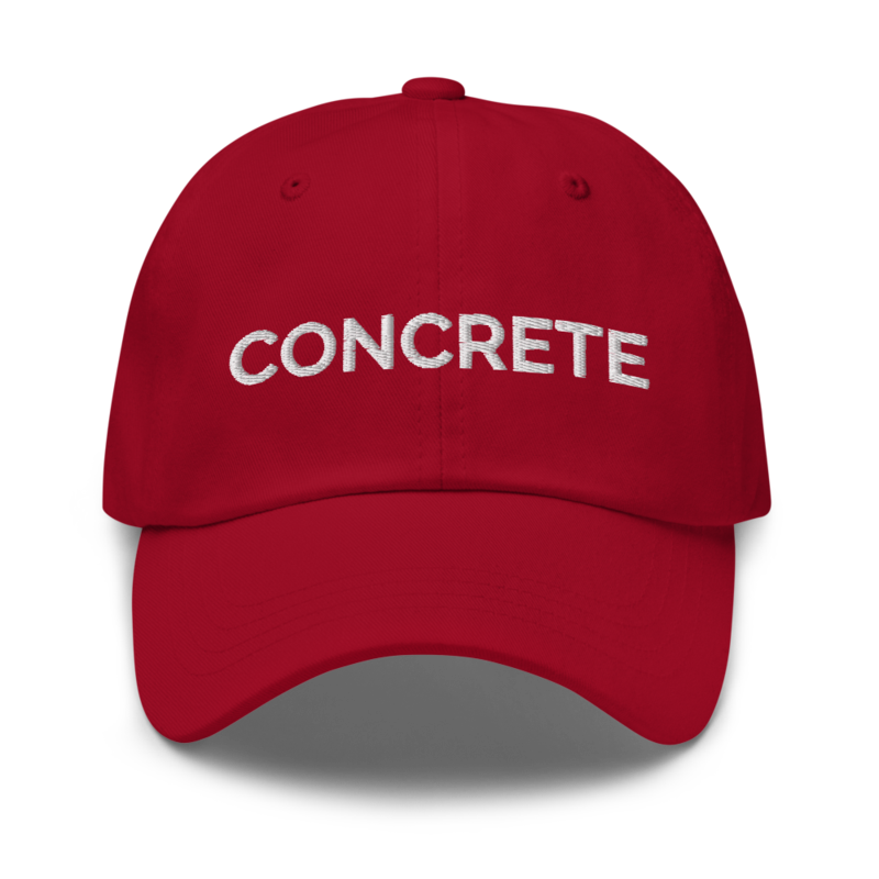 Concrete Hat - Cranberry