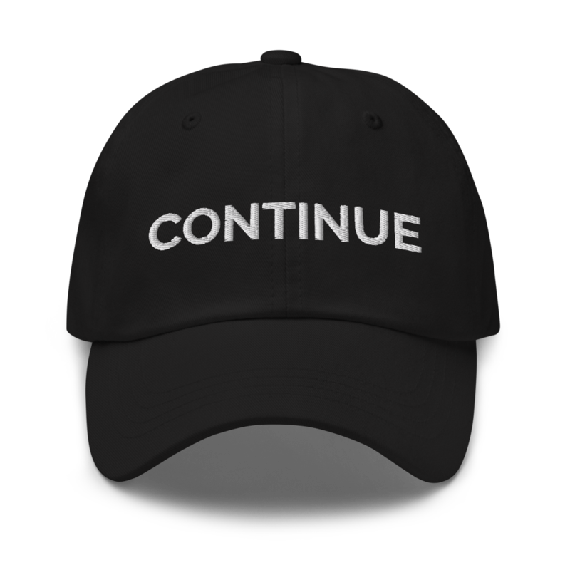 Continue Hat - Black