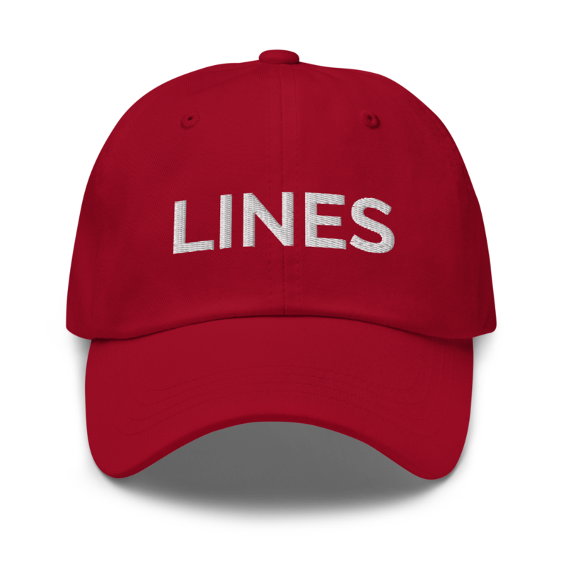 Lines Hat - Cranberry