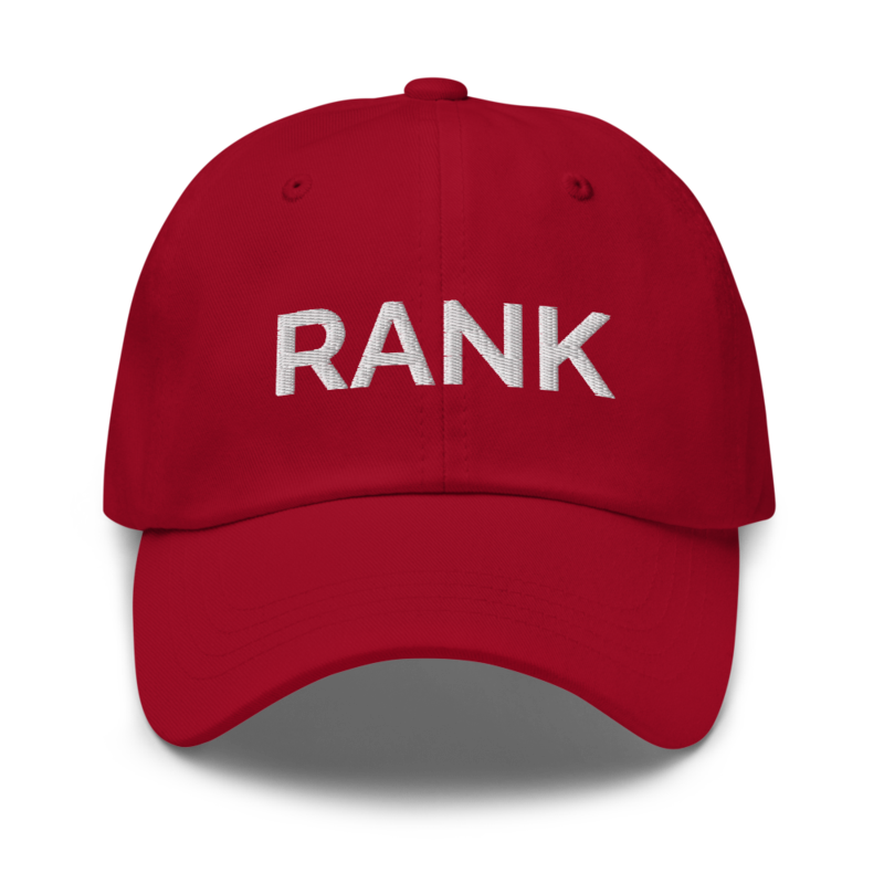 Rank Hat - Cranberry