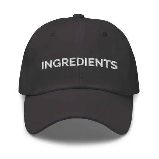 Ingredients Hat - Dark Grey