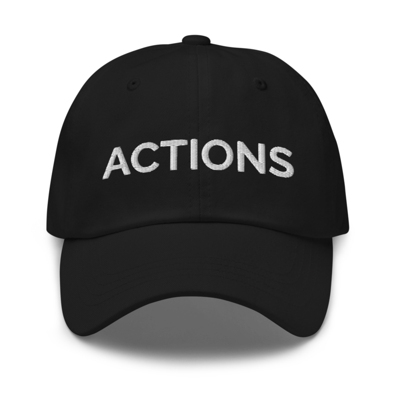 Actions Hat - Black