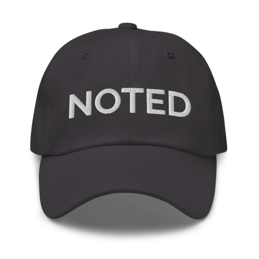 Noted Hat - Dark Grey