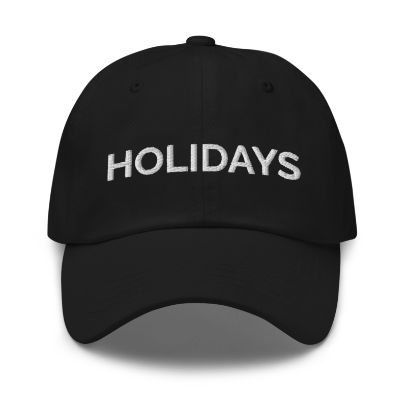 Holidays Hat - Black