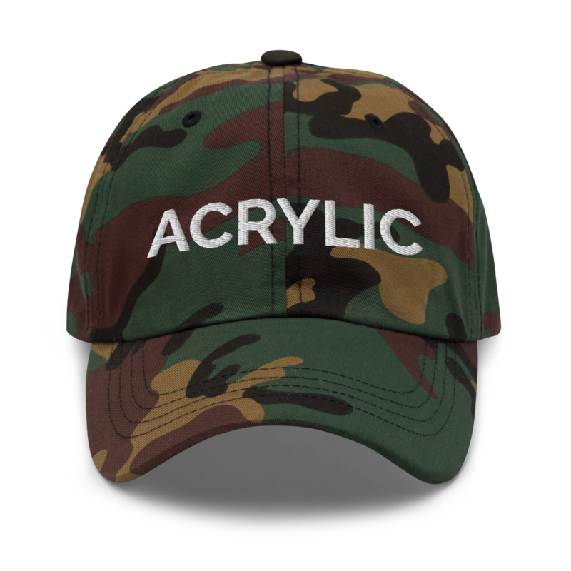 Acrylic Hat - Green Camo