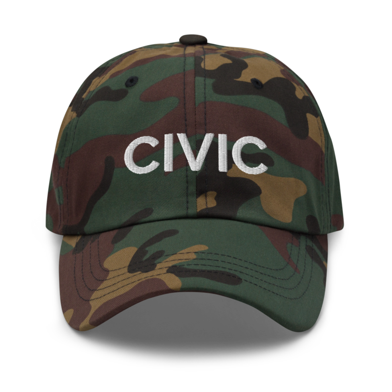 Civic Hat - Green Camo