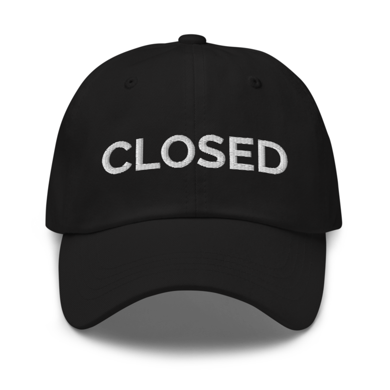 Closed Hat - Black