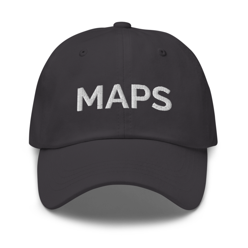 Maps Hat - Dark Grey