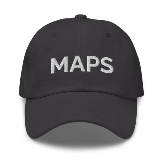 Maps Hat - Dark Grey