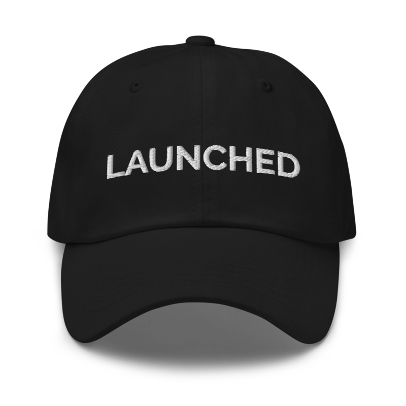 Launched Hat - Black