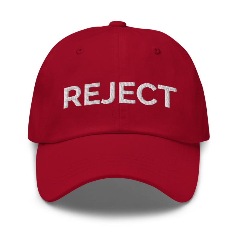 Reject Hat - Cranberry