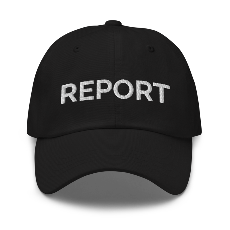 Report Hat - Black