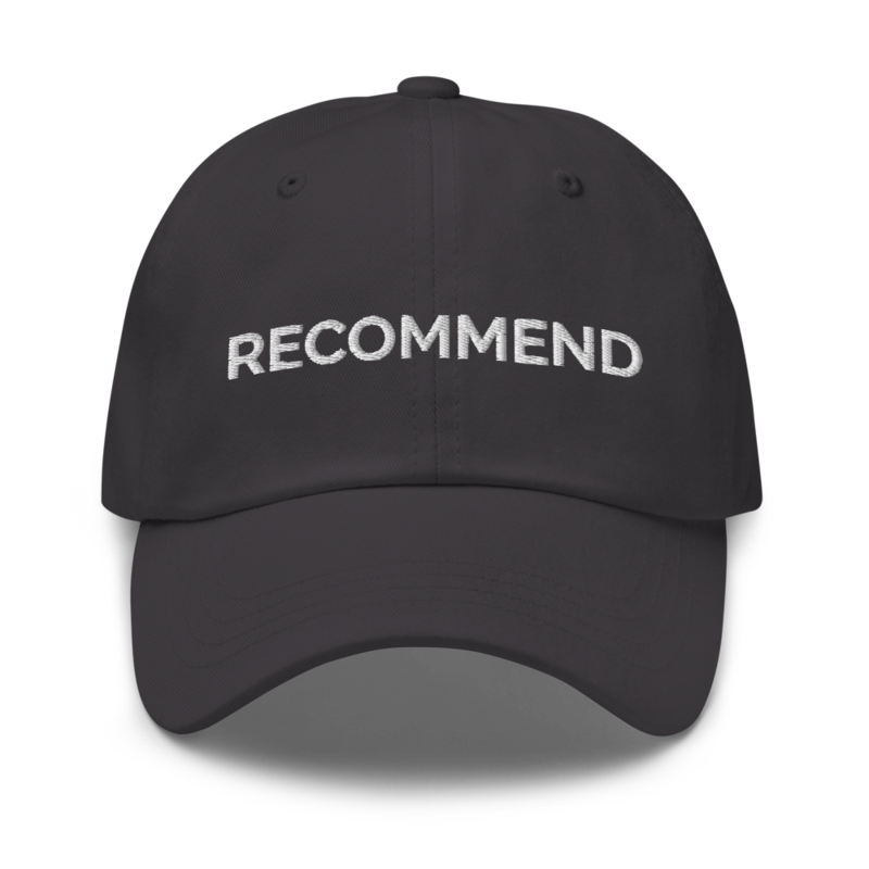 Recommend Hat - Dark Grey