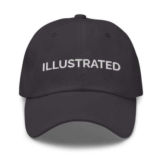 Illustrated Hat - Dark Grey