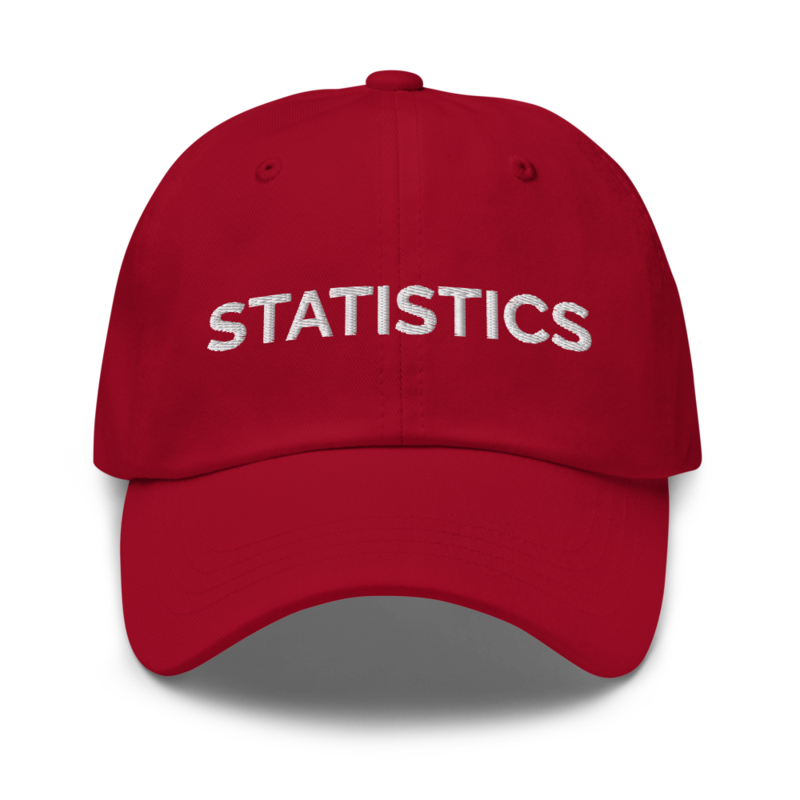 Statistics Hat - Cranberry