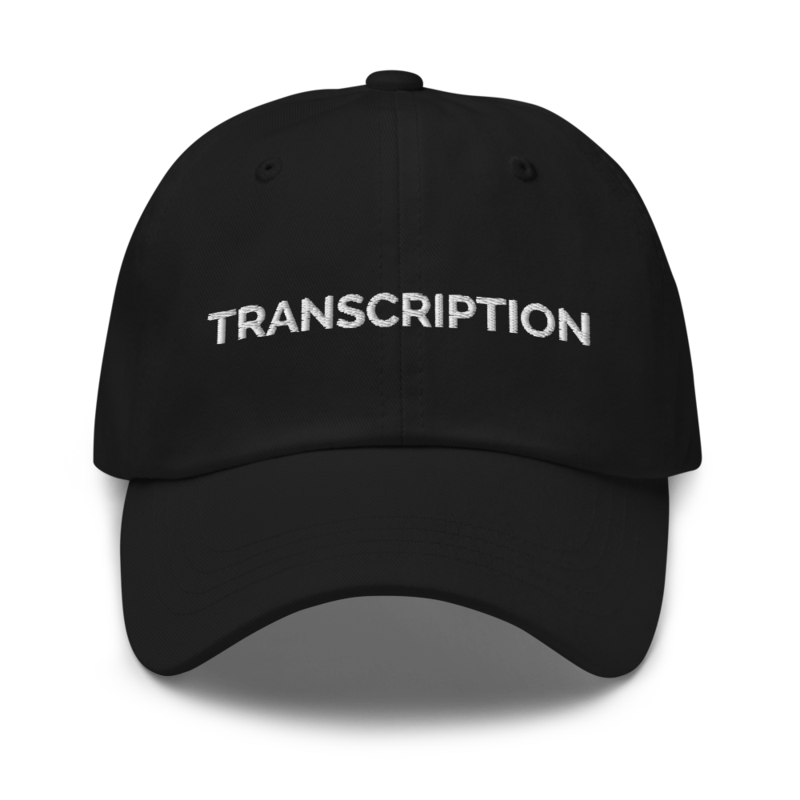 Transcription Hat - Black