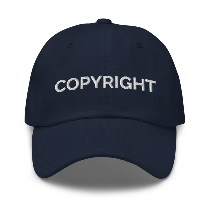 Copyright Hat - Navy