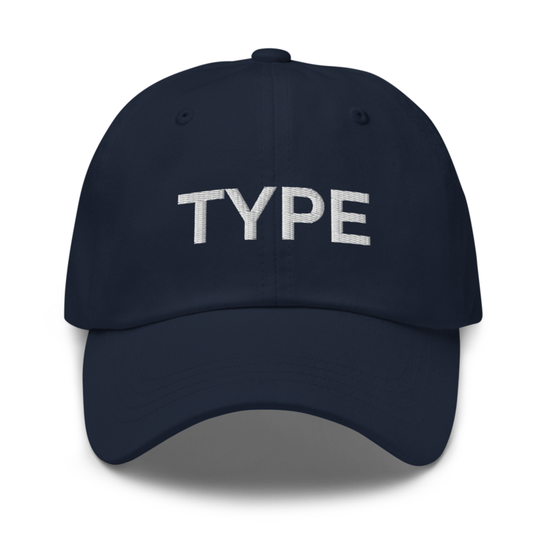 Type Hat - Navy