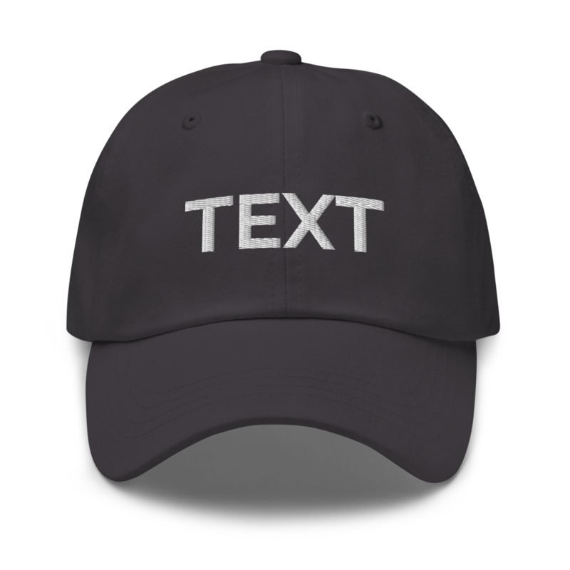 Text Hat - Dark Grey