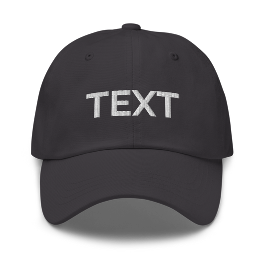 Text Hat - Dark Grey