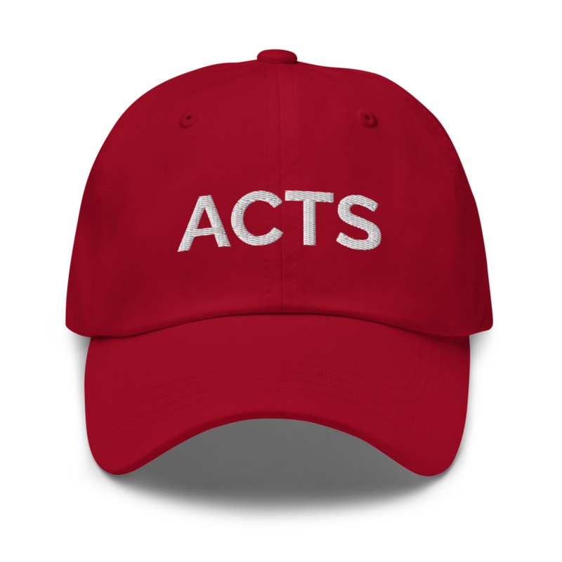 Acts Hat - Cranberry